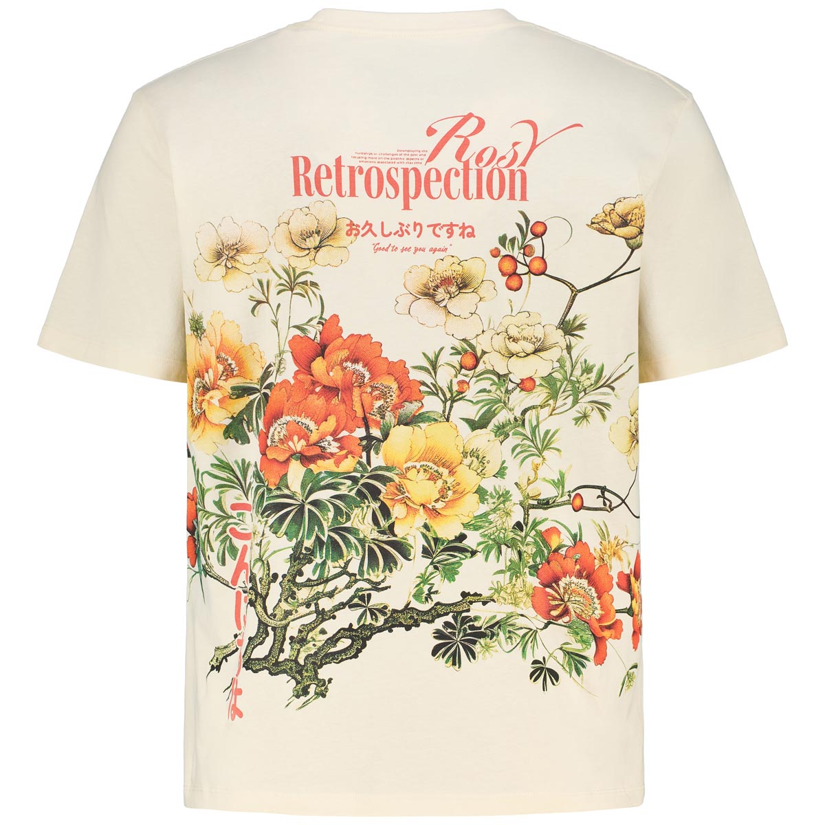 Jack&Jones T-Shirt mit Rückenprint cremeweiß