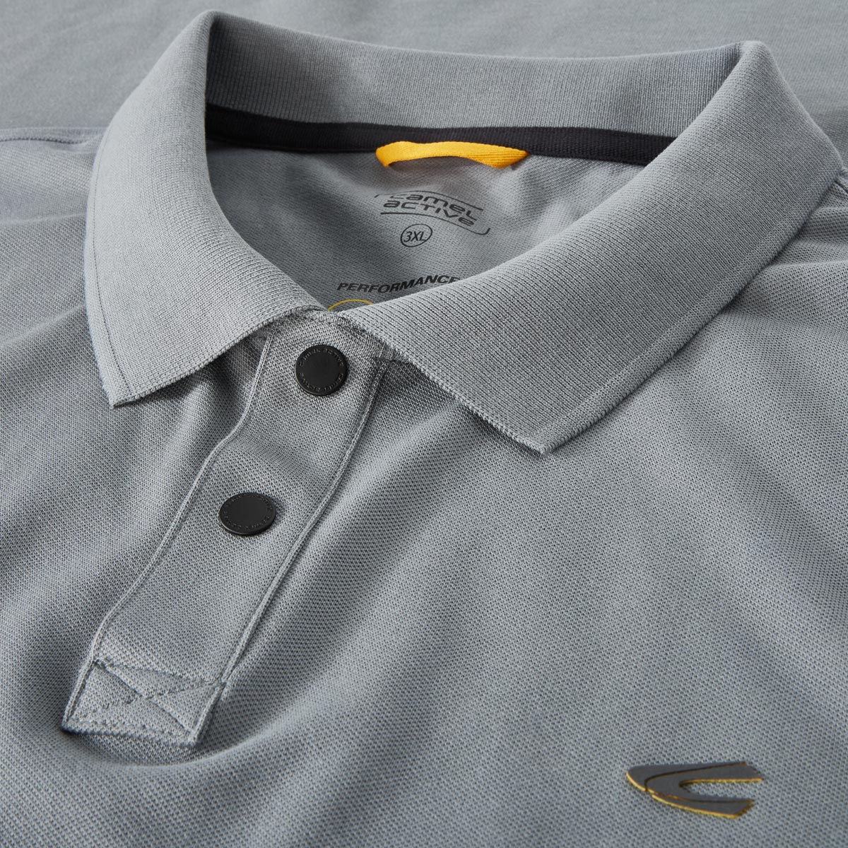 camel active Poloshirt mit Elasthan blau