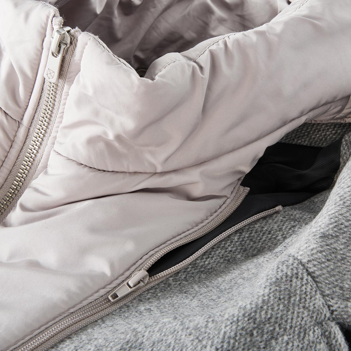 Jack&Jones Kurzmantel mit heraustrennbarem Westeneinsatz grau