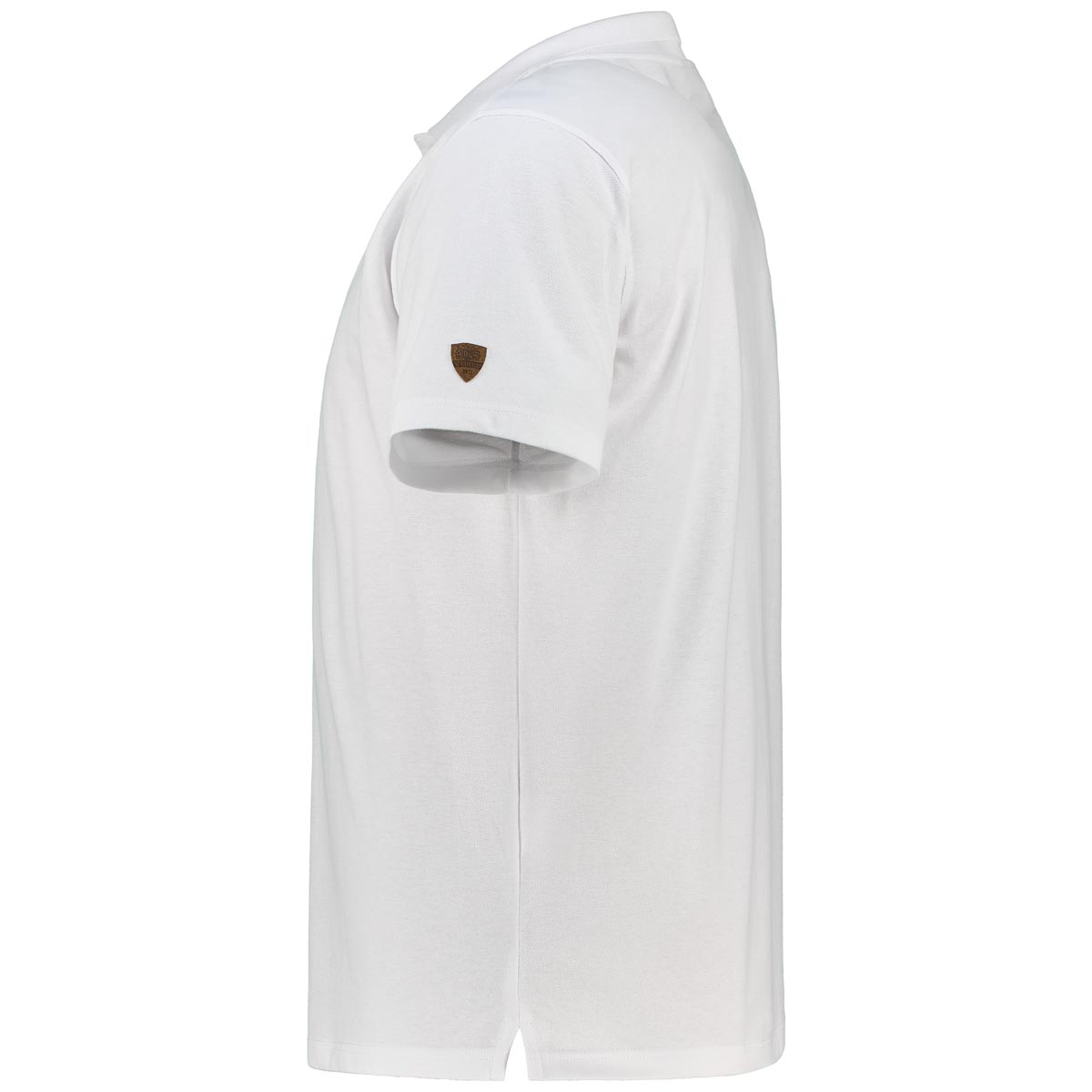 Orbis Poloshirt im Trachten-Style weiß