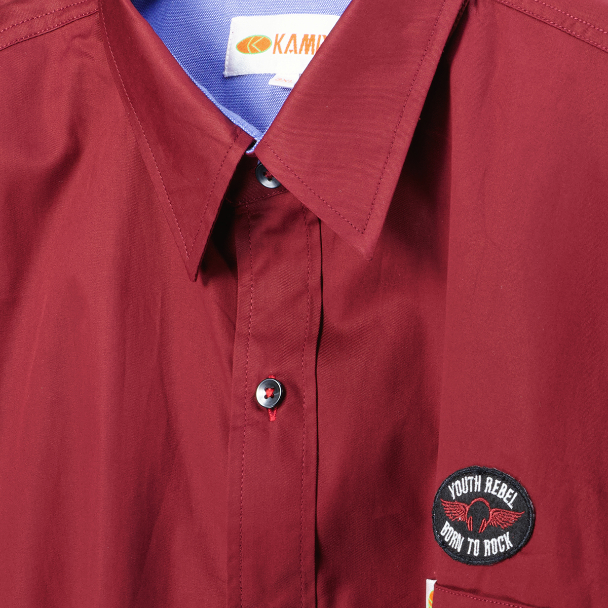 Kamro Freizeithemd aus Baumwolle dunkelrot