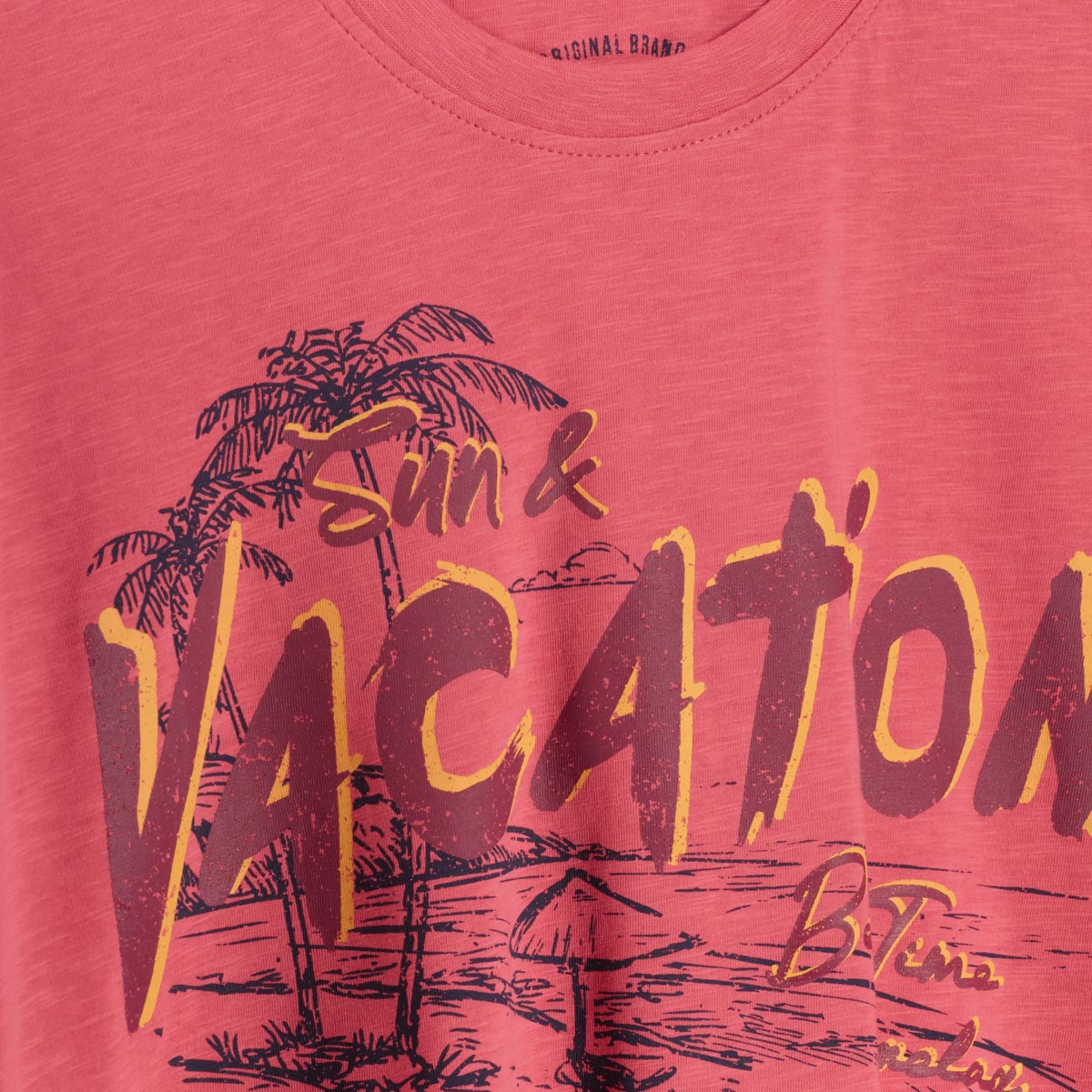 Redfield T-Shirt mit Print rot