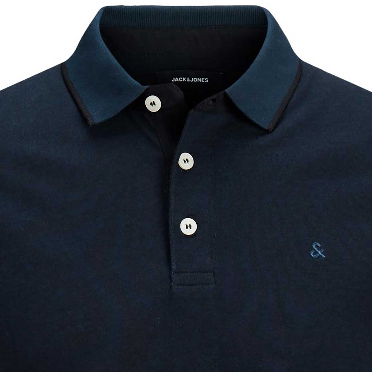 Jack&Jones Poloshirt aus Biobaumwolle marine
