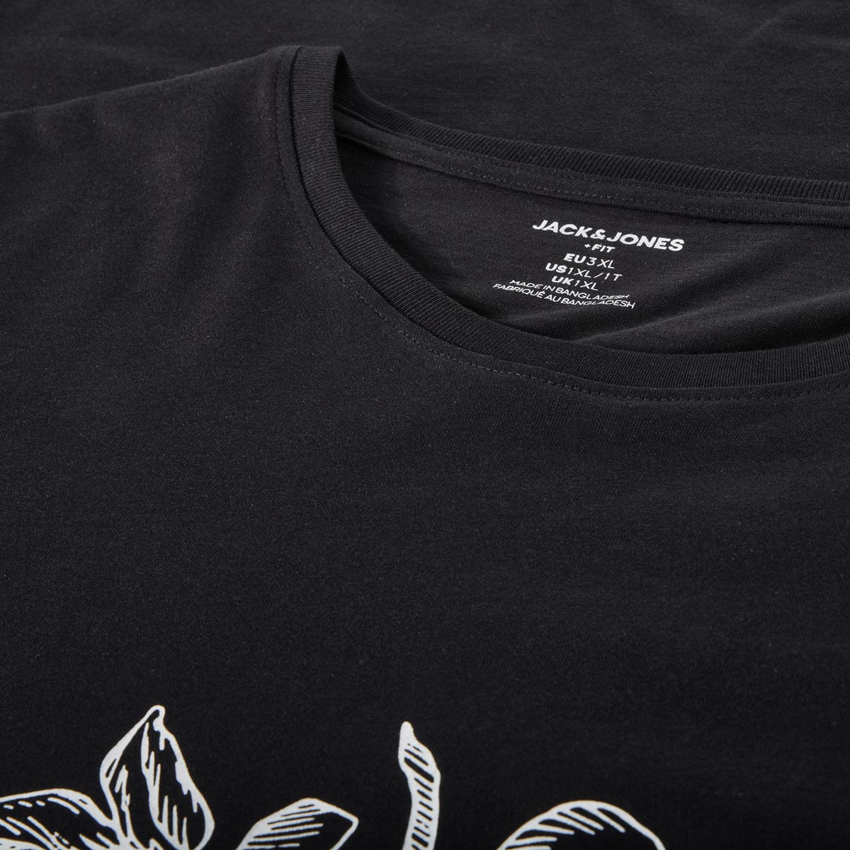 Jack&Jones T-Shirt mit Motiv-Print schwarz