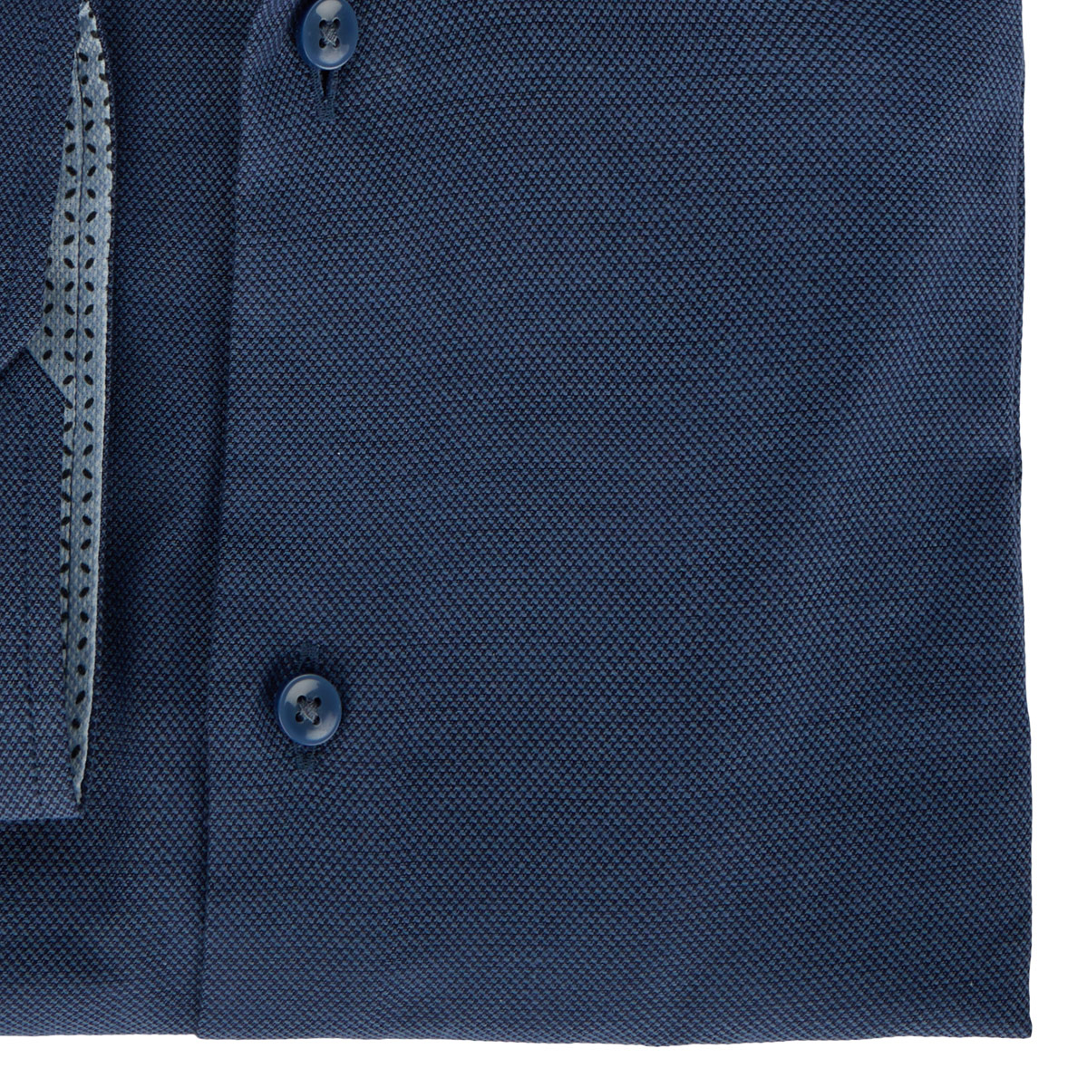 BOSS Businesshemd mit Elasthan, langarm blau