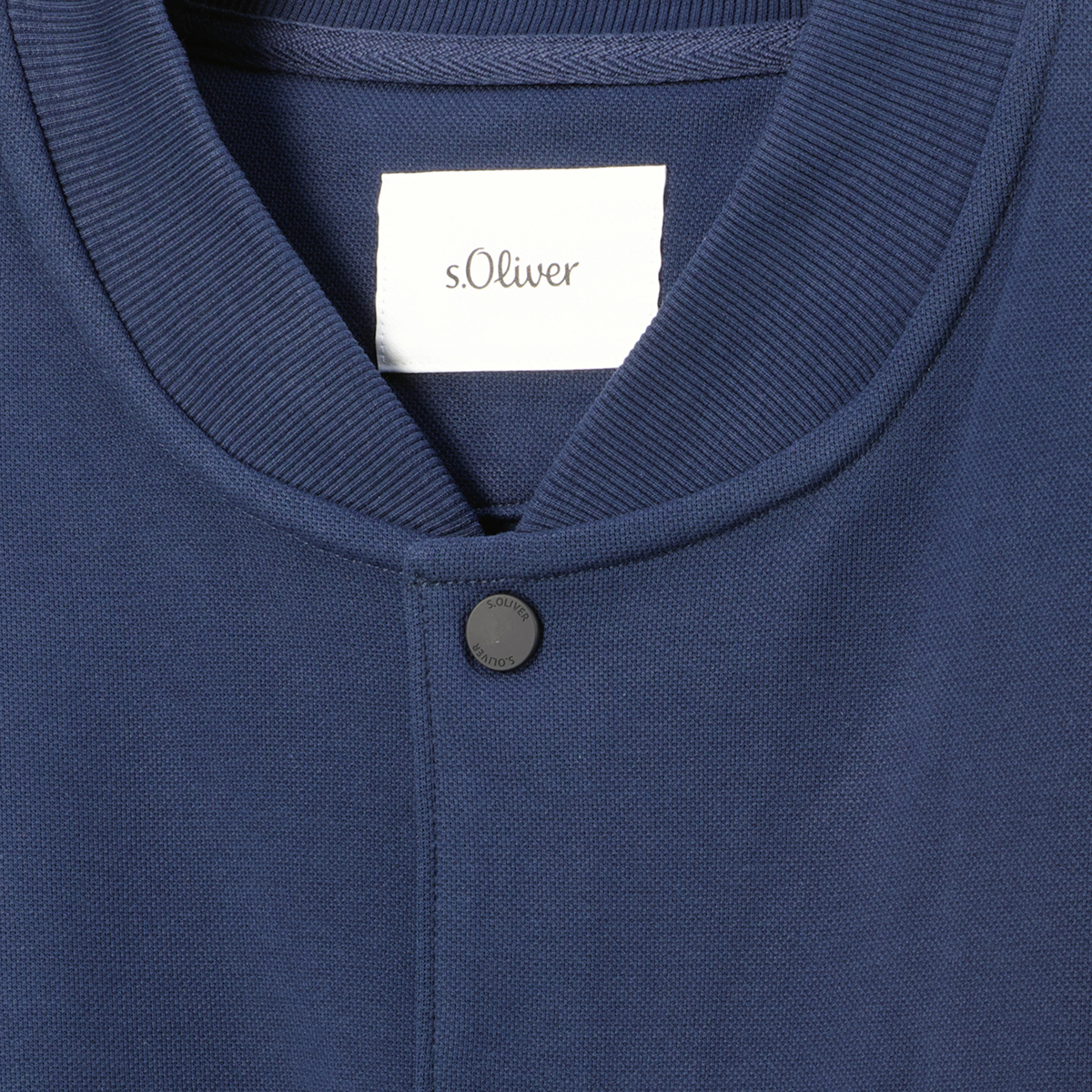 s.Oliver Sweatjacke aus Baumwollmischung blau