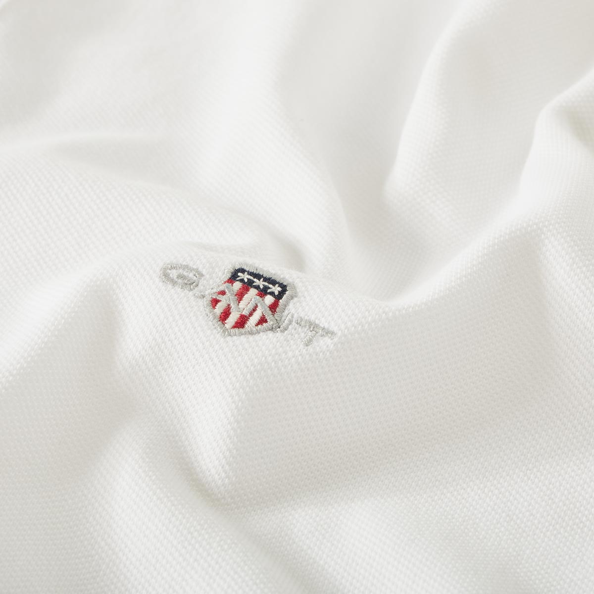 Gant Poloshirt aus Baumwolle weiß