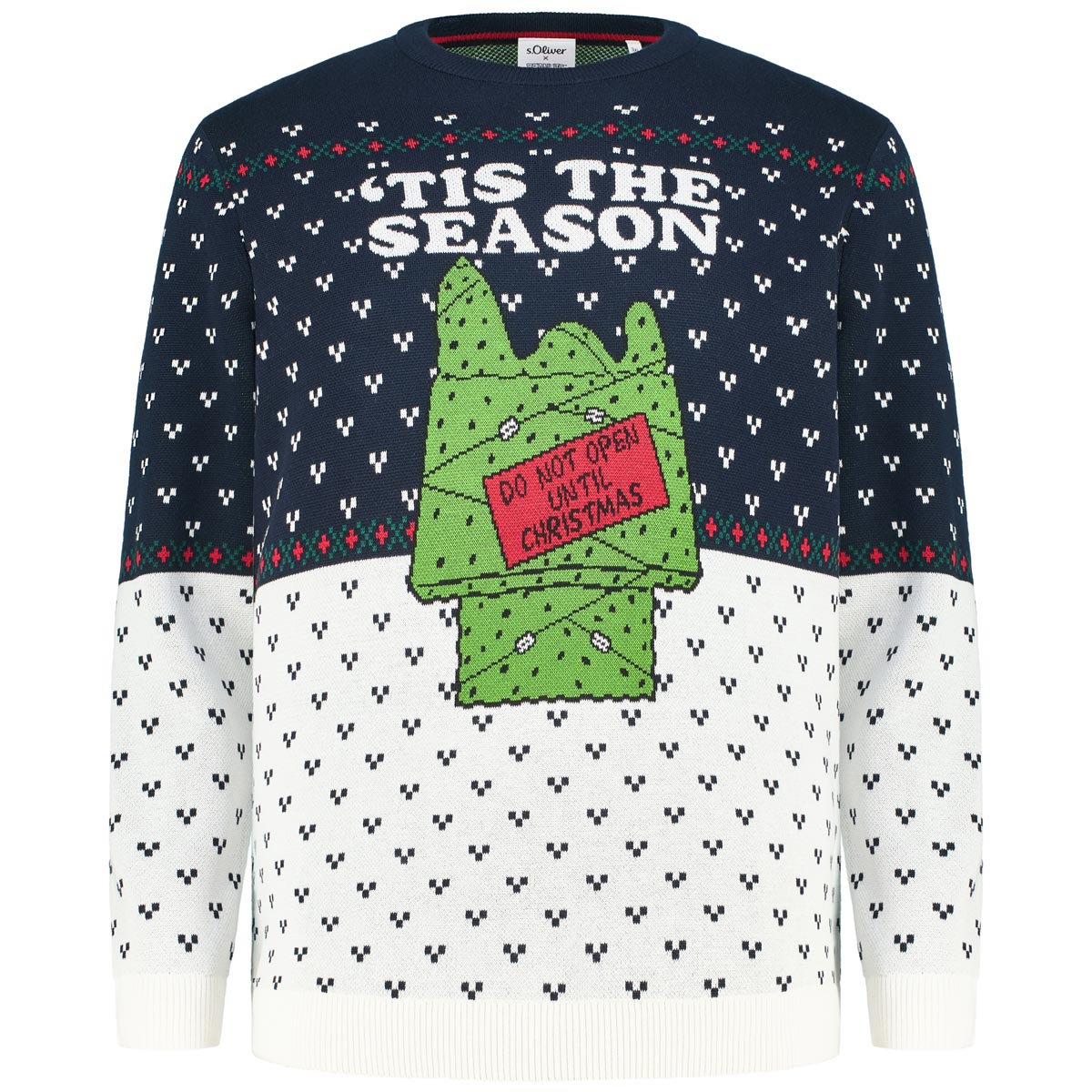 s.Oliver Norwegerpullover mit Snoopy-Motiv Farbe blau Größe: 3XL günstig online kaufen