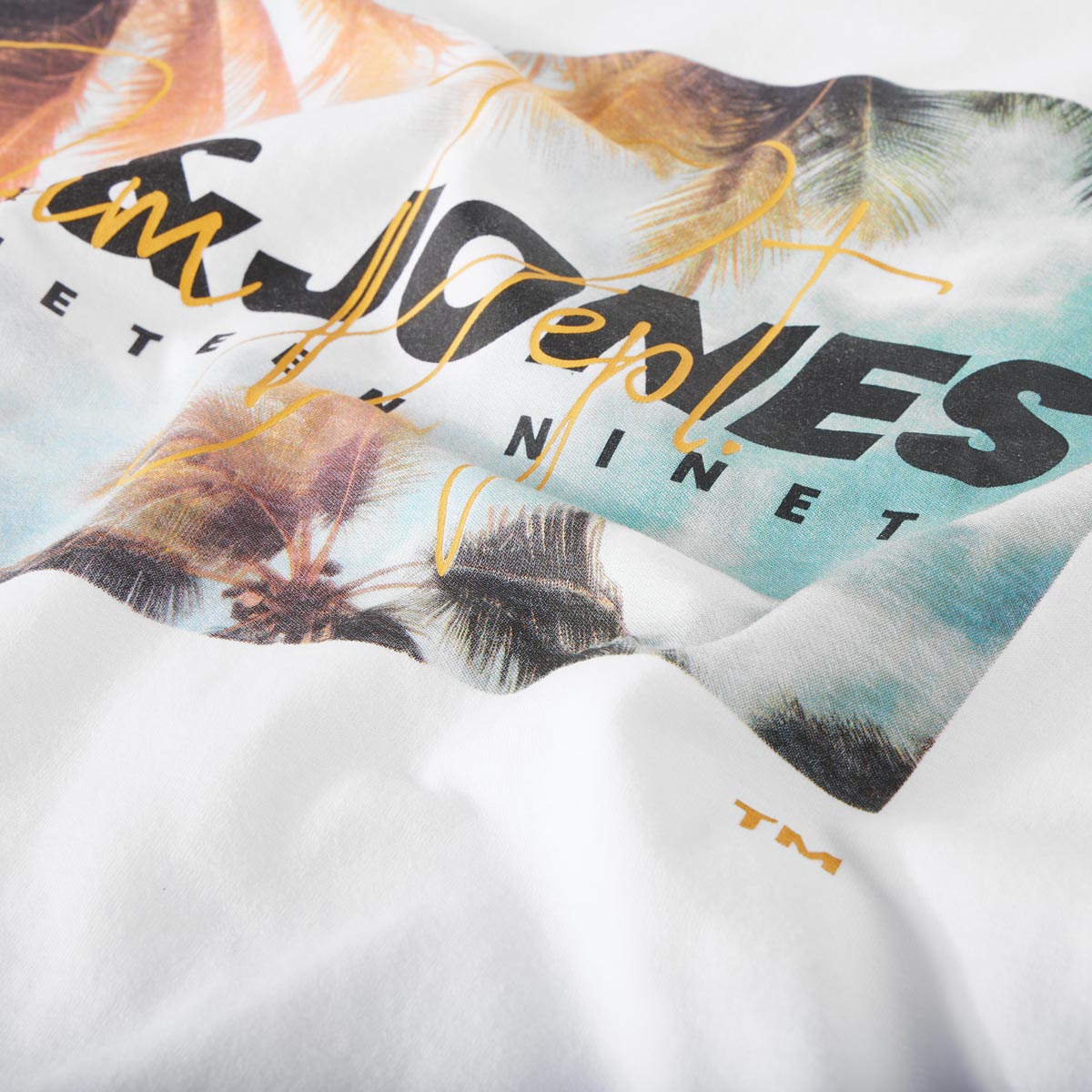 Jack&Jones T-Shirt mit Motiv-Print weiß