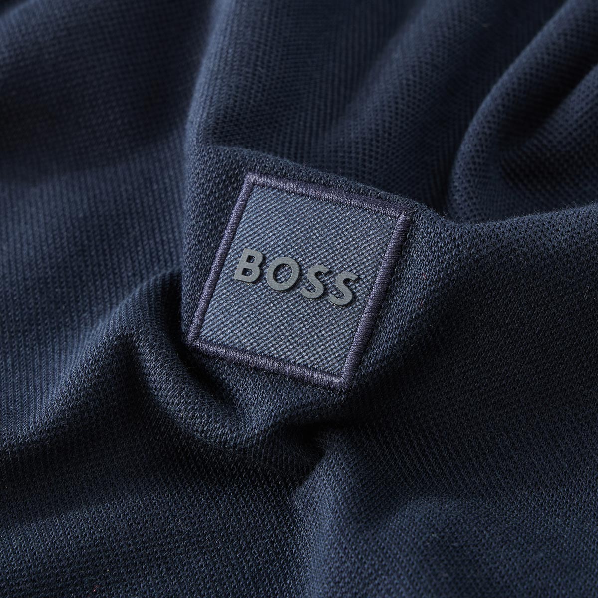 BOSS Poloshirt mit Elasthan dunkelblau