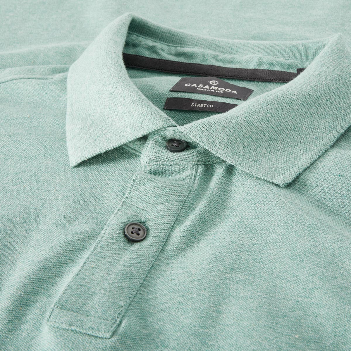 CASA MODA Poloshirt mit Elasthan grün