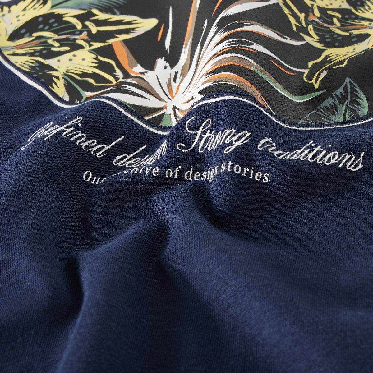 Jack&Jones T-Shirt mit Label-Print blau