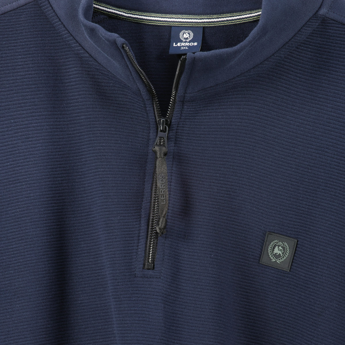 Lerros Sweatshirt aus Baumwollmischung blau