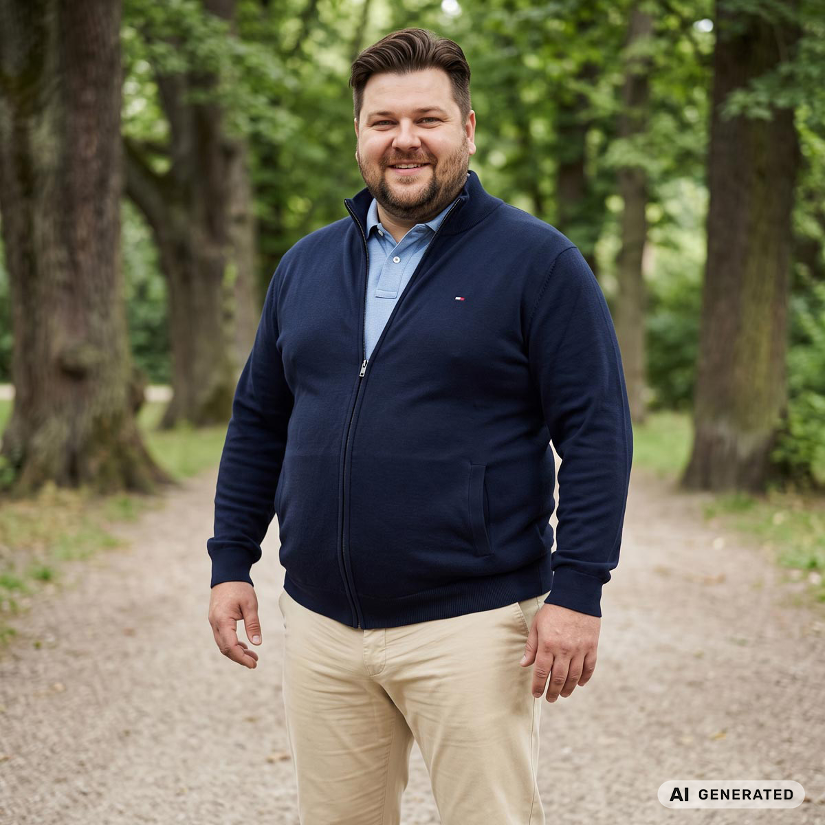 Tommy Hilfiger Strickjacke aus Baumwolle marine