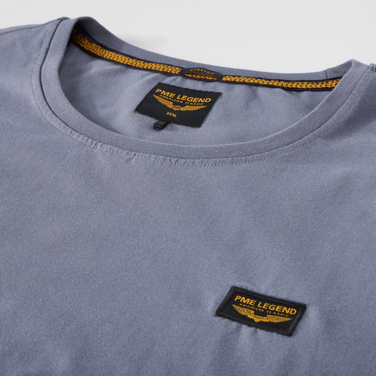 PME LEGEND T-Shirt mit Stretch grau