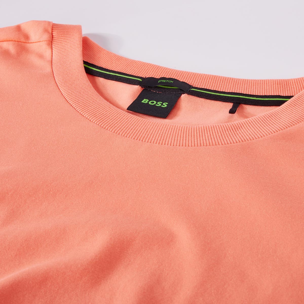 BOSS T-Shirt mit Elasthan orange