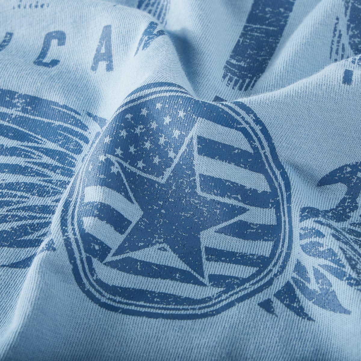 Redfield Longsleeve mit Print hellblau