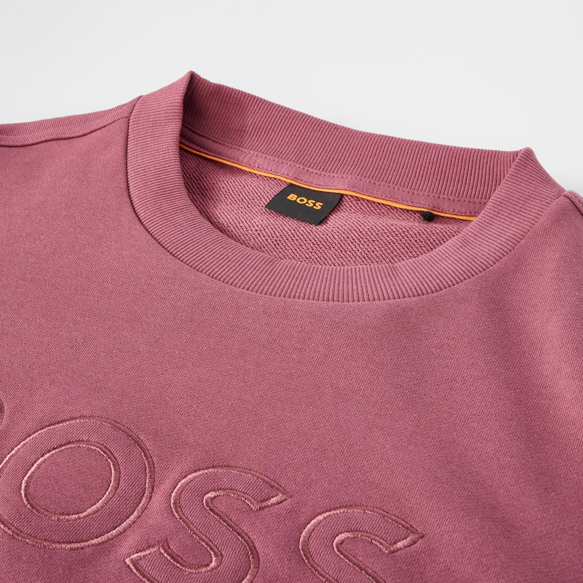 BOSS Sweatshirt mit Stretch rot