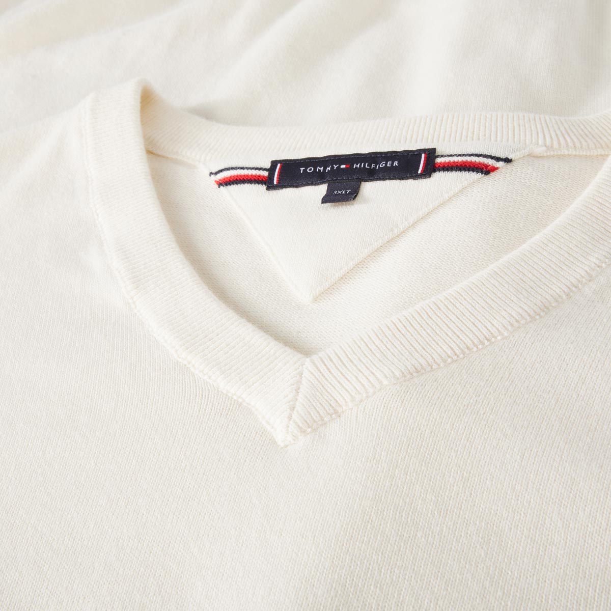 Tommy Hilfiger Pullover aus Baumwolle cremeweiß