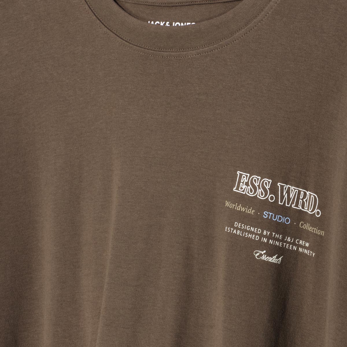 Jack&Jones T-Shirt aus Biobaumwolle braun