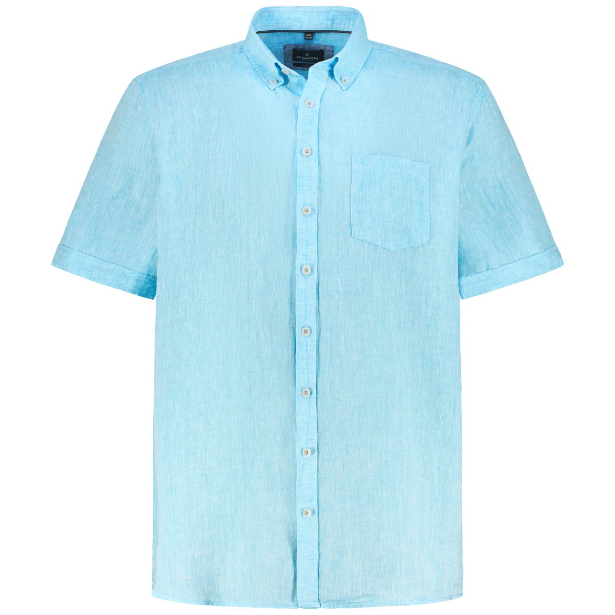 CASA MODA Freizeithemd aus Leinen Farbe türkis Größe: 5XL günstig online kaufen