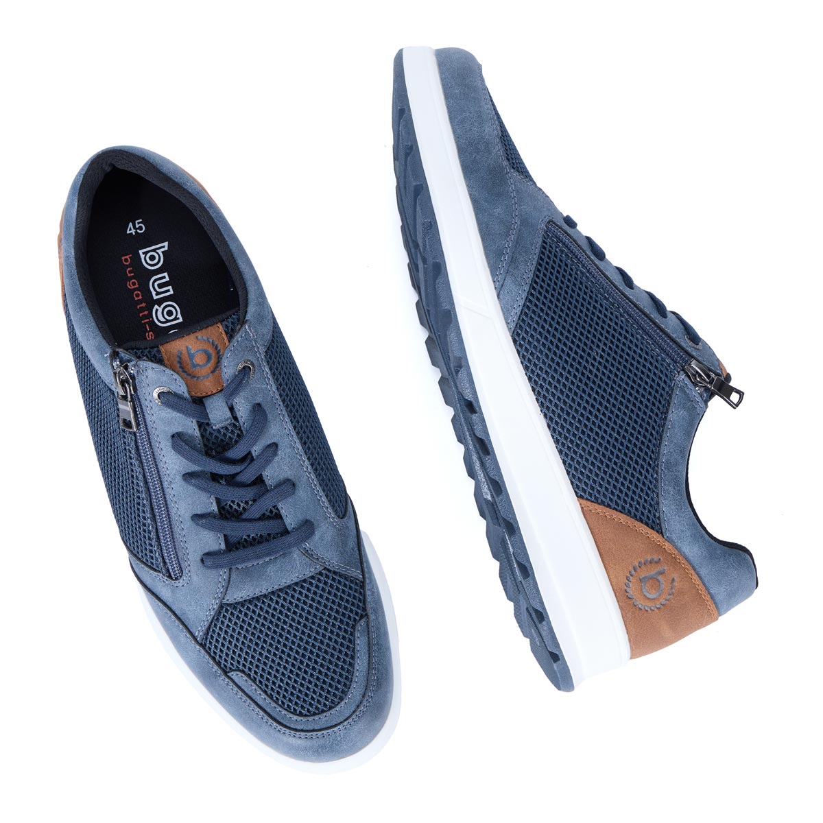 bugatti Sneaker mit Reißverschluss dunkelblau