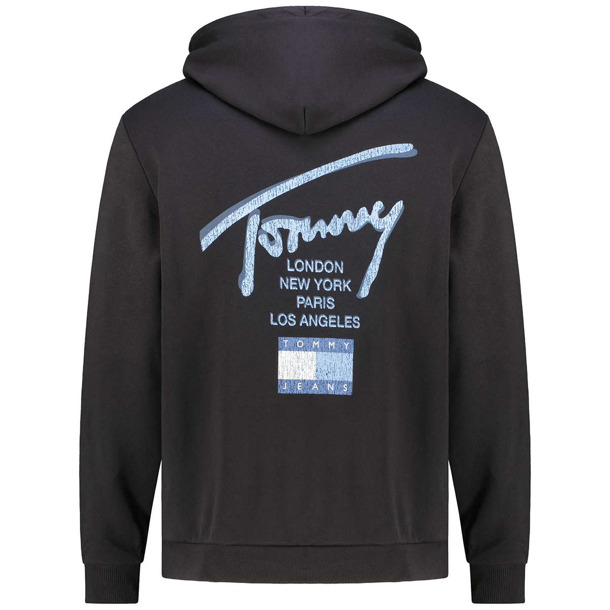 Tommy Jeans Sweatjacke mit Print auf Vorder- und Rückseite schwarz Tommy Jeans Sweatjacke mit Print auf Vorder- und Rückseite schwarz
