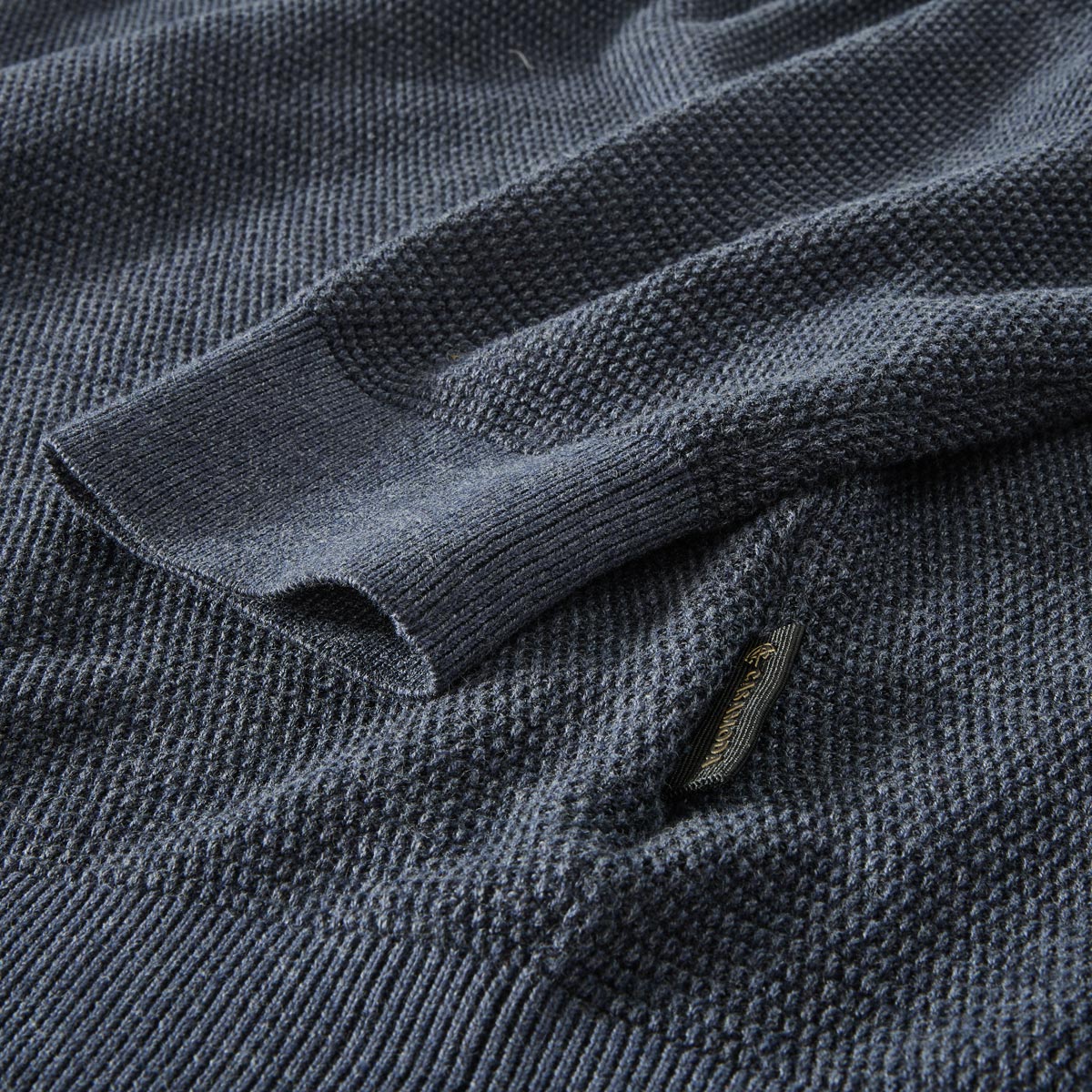 CASA MODA Stricktroyer aus Baumwolle dunkelblau