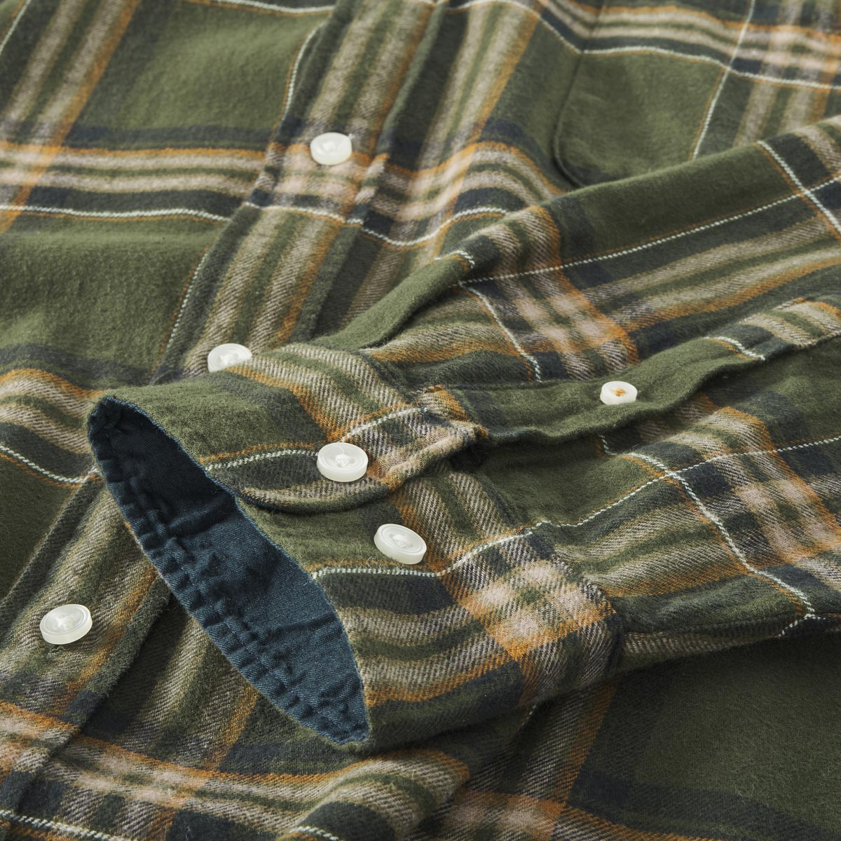 Jack&Jones Kariertes Flanellhemd oliv