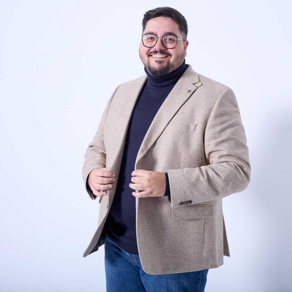 Digel Sakko aus Wollmix mit Stretch beige