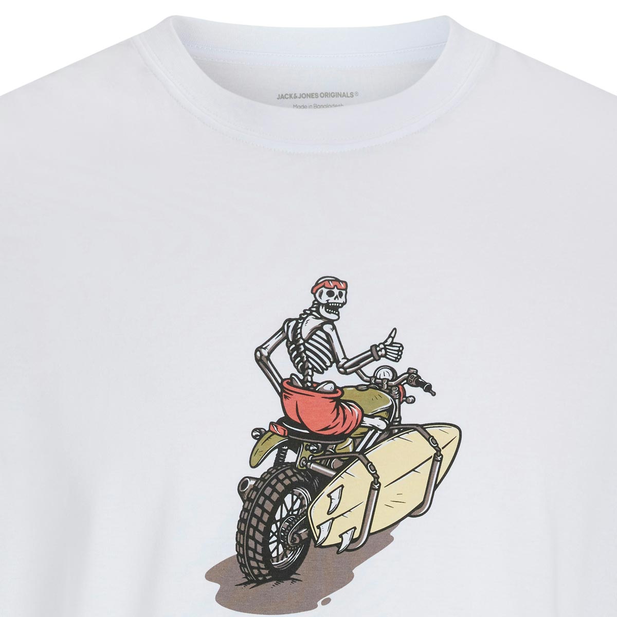 Jack&Jones T-Shirt mit Motiv-Print weiß