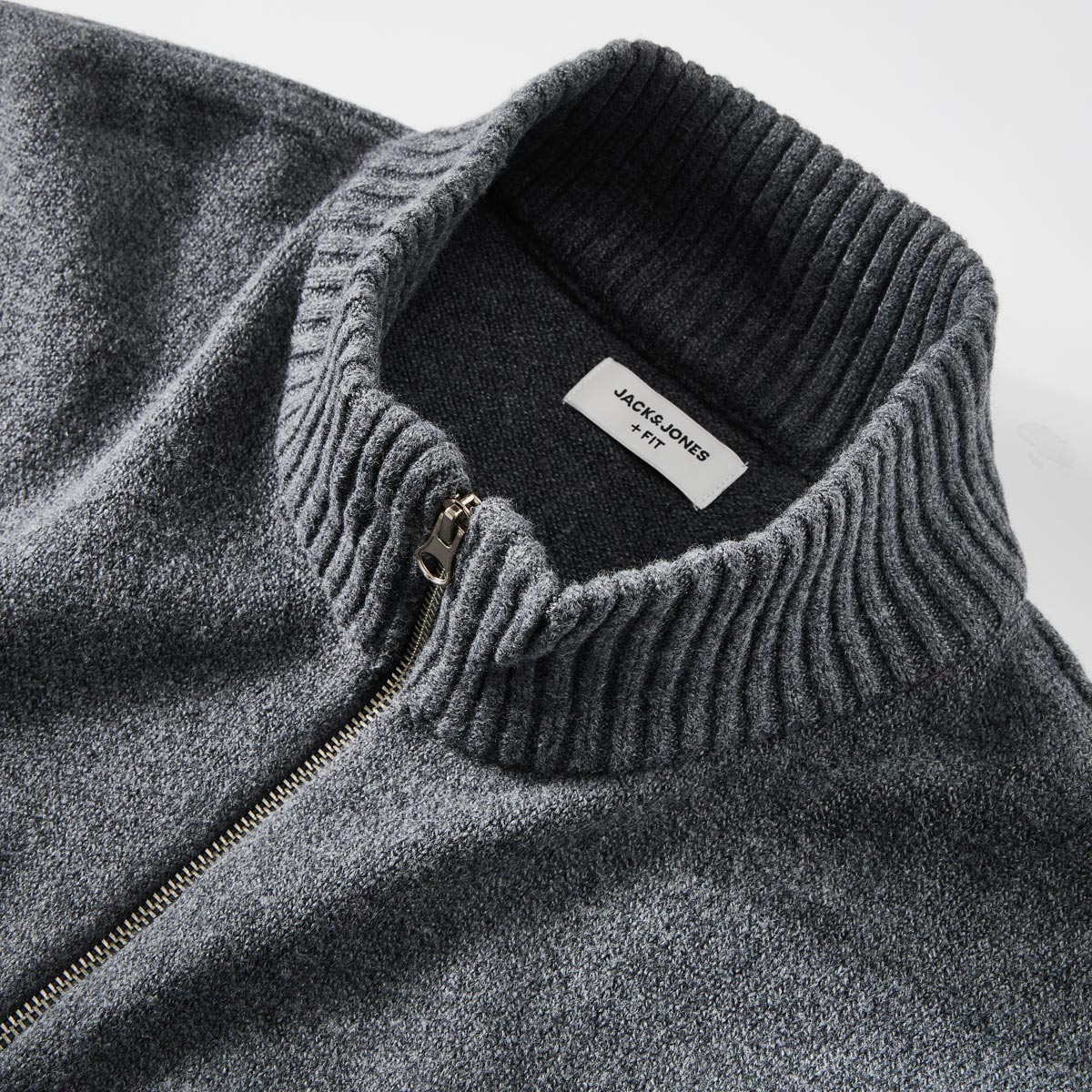 Jack&Jones Pullover mit Elasthan dunkelgrau