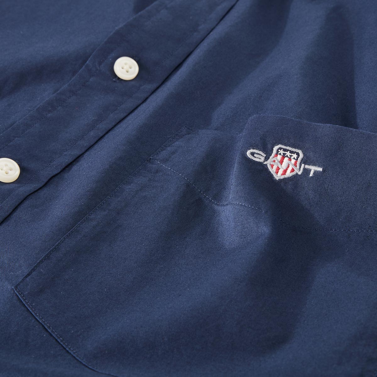 Gant Freizeithemd aus Baumwolle marine