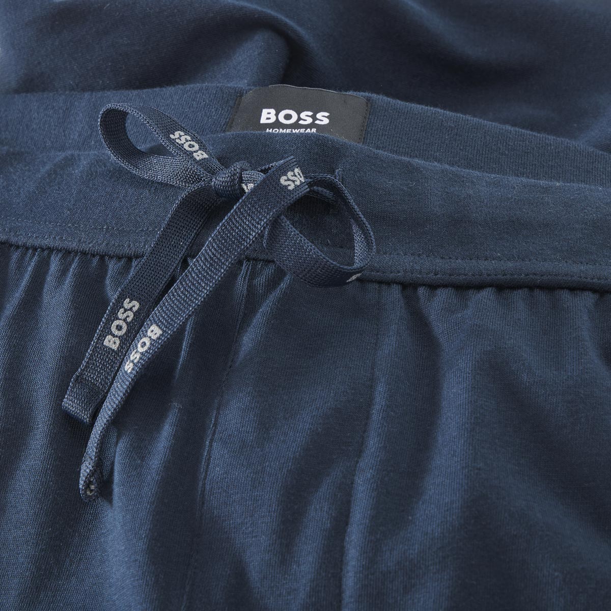 BOSS Kurze Jogginghose aus Stretch-Jersey dunkelblau