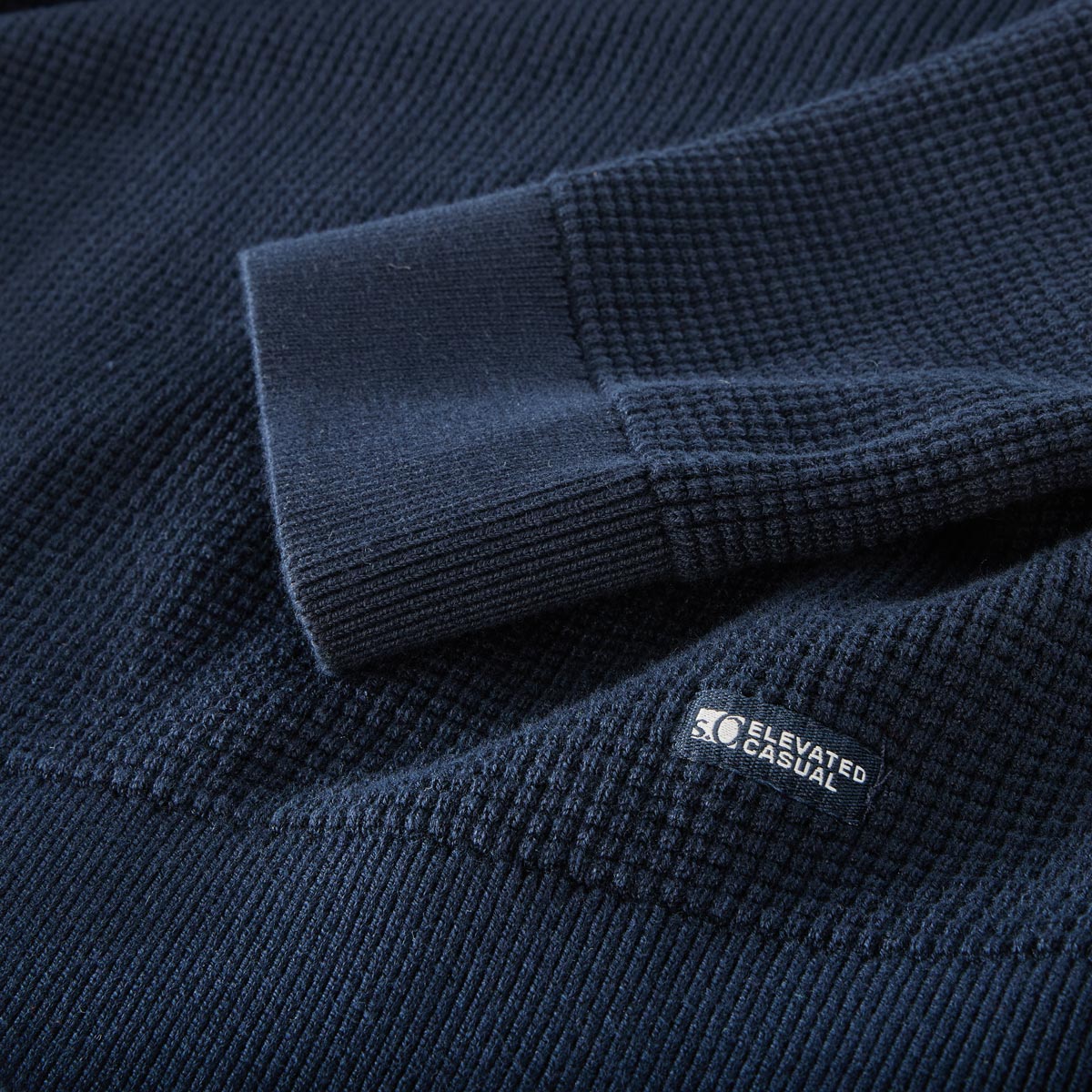 s.Oliver Pullover mit Struktur blau