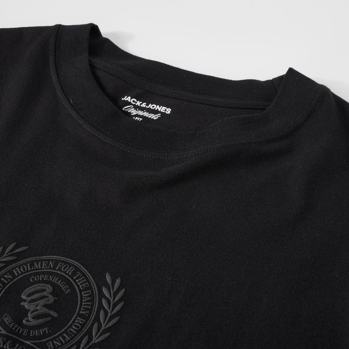 Jack&Jones T-Shirt mit Label-Print schwarz