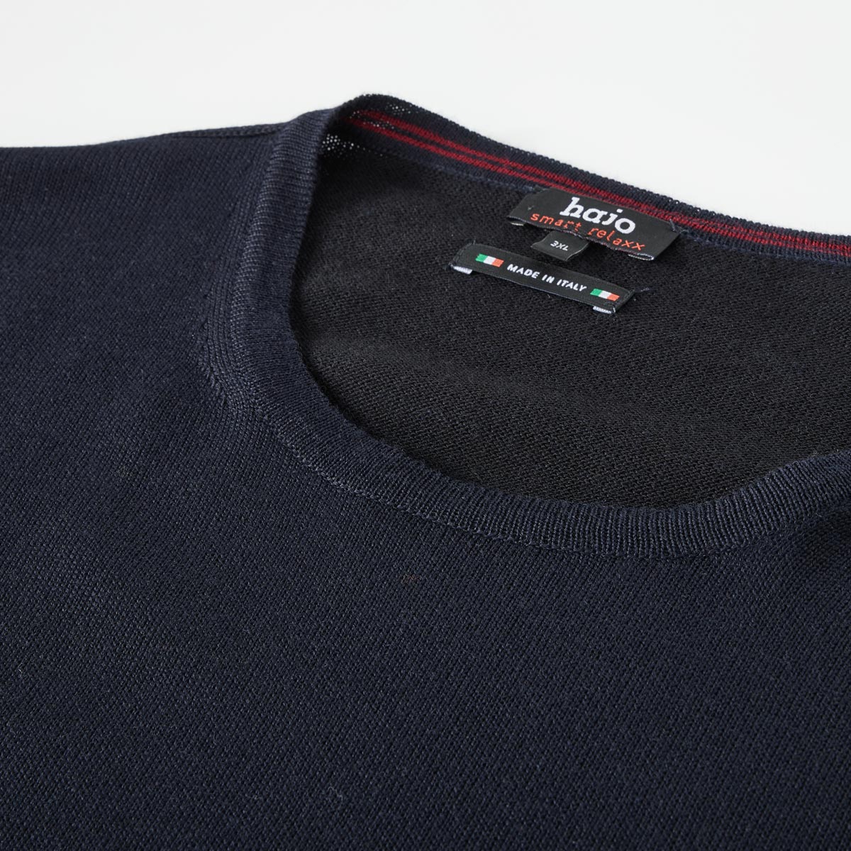 Hajo Pullover aus Wolle, kratzfrei marine