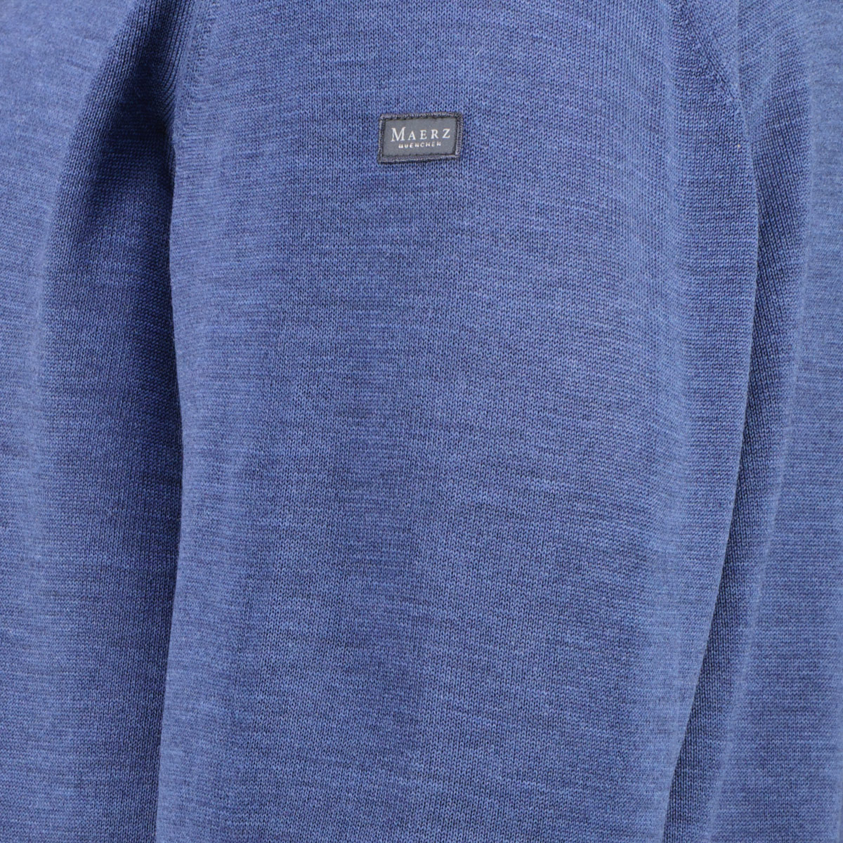MAERZ MUENCHEN Pullover aus Merinowolle mittelblau