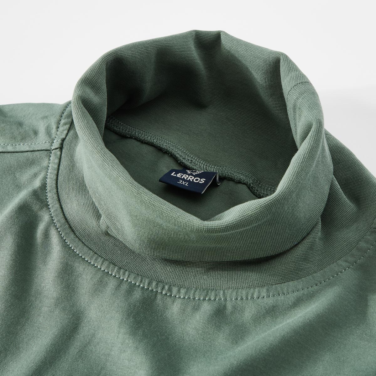Lerros Rollkragenshirt aus Baumwoll-Jersey dunkelgrün