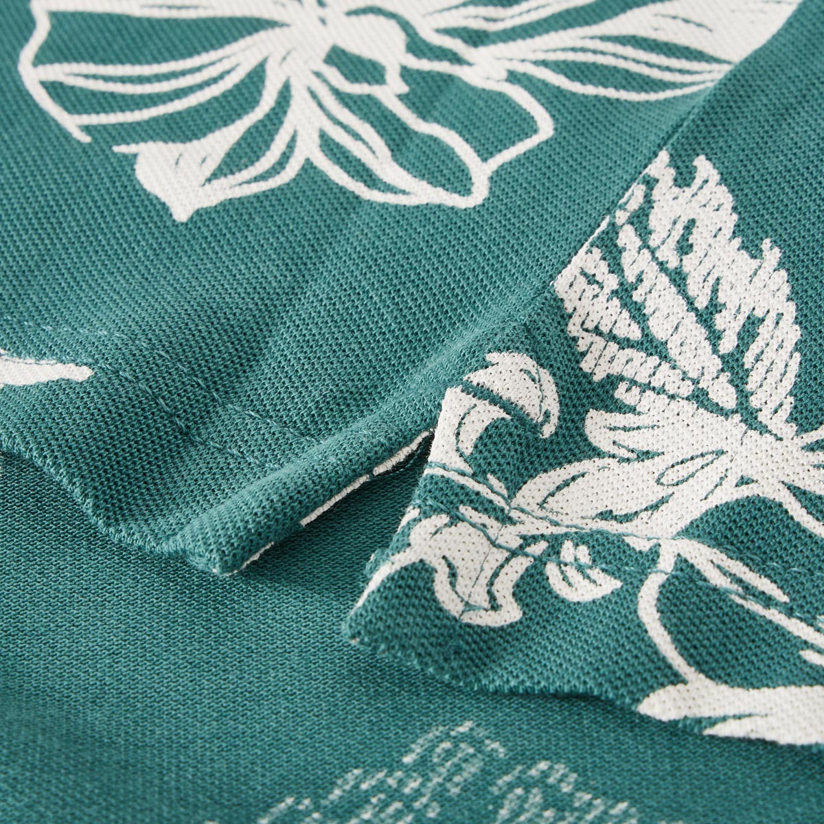 Lerros Poloshirt mit Allover-Muster dunkelgrün