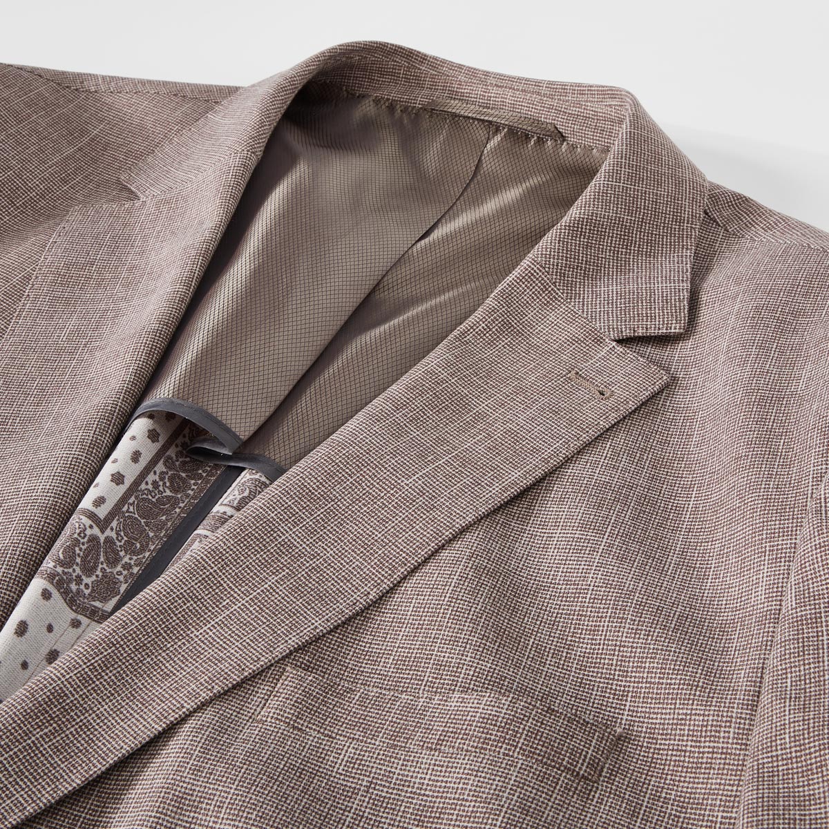 Weis Stretch-Sakko mit Musterung "Diego C" beige