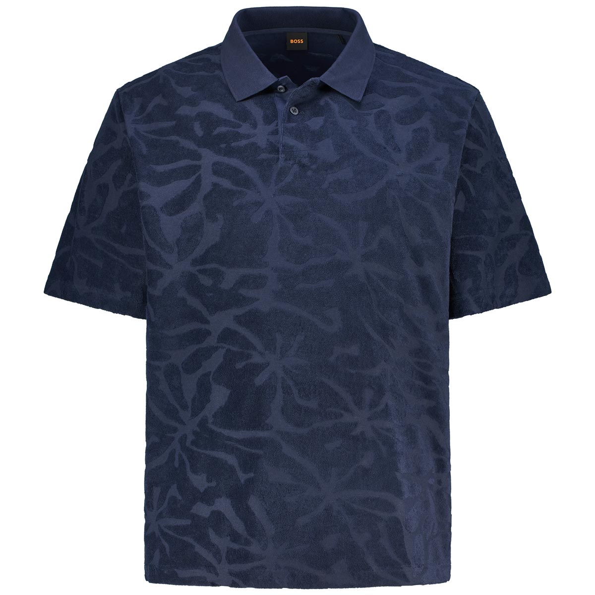 BOSS Poloshirt aus Frottee Farbe dunkelblau Größe: 5XL günstig online kaufen