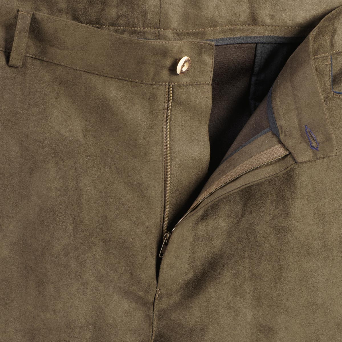 Weis Lederhose in Velours-Optik braun Weis Lederhose in Velours-Optik braun