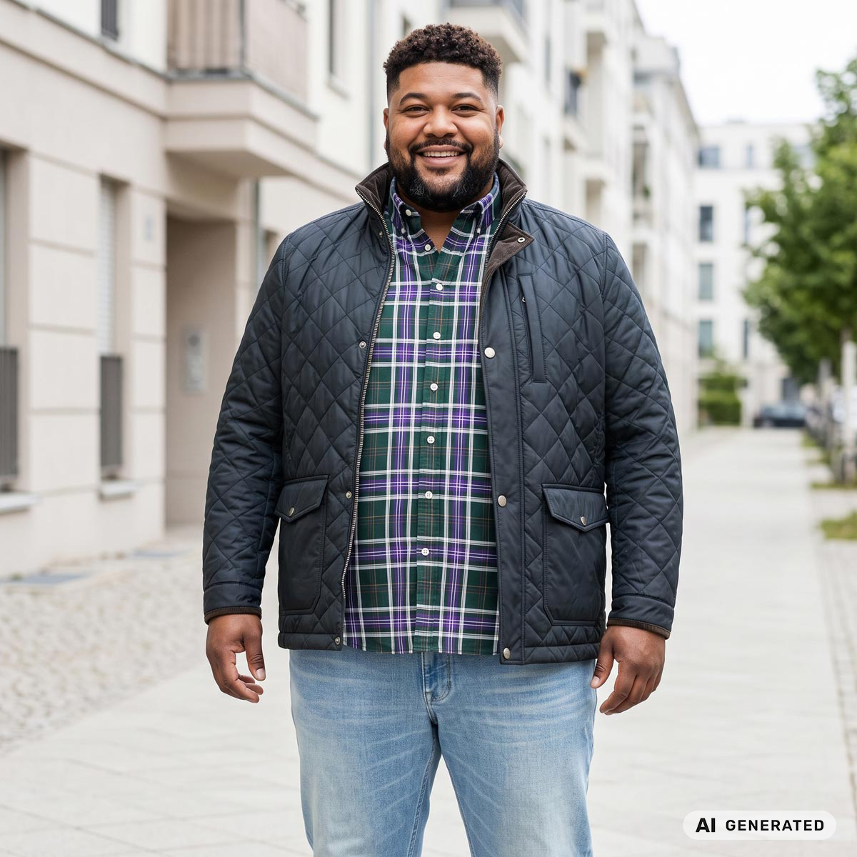 Redpoint Steppjacke „Barnet“ dunkelblau