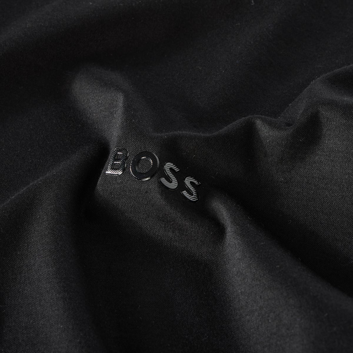 BOSS Basic-T-Shirt schwarz
