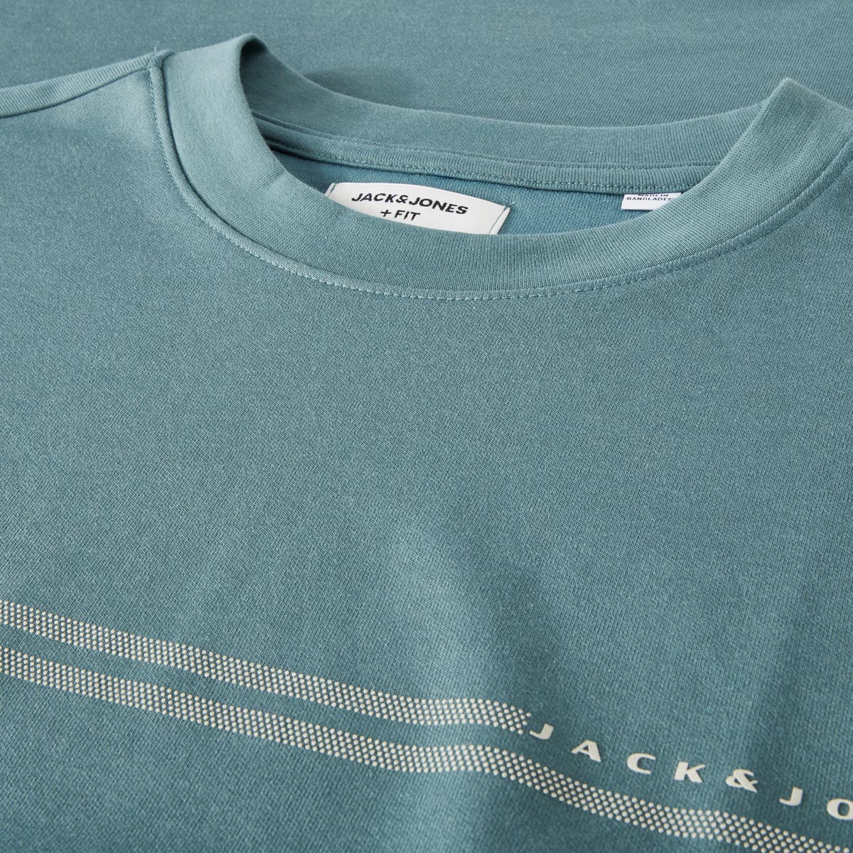 Jack&Jones T-Shirt aus Materialmix blau