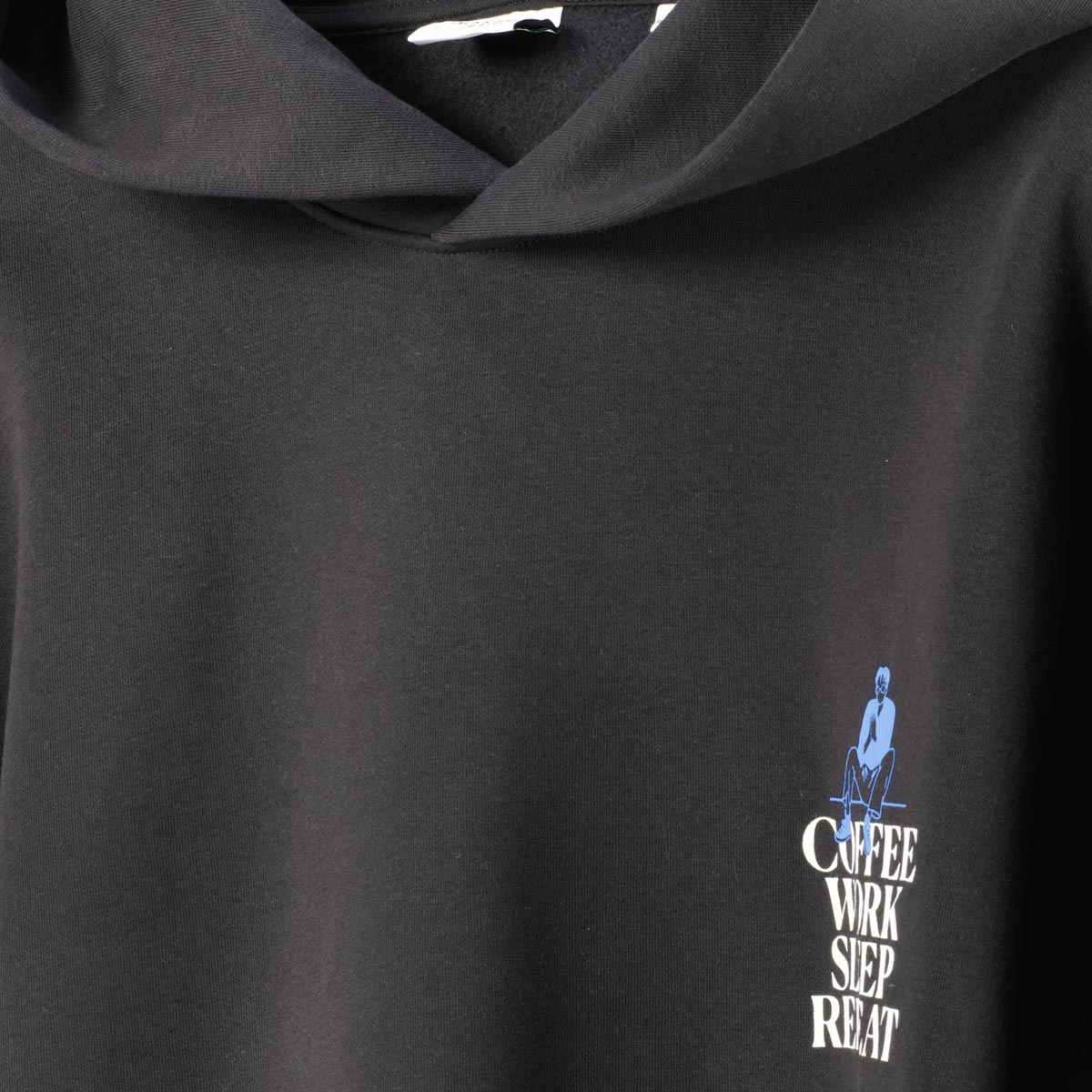 Jack&Jones Hoodie mit Motiv-Print schwarz