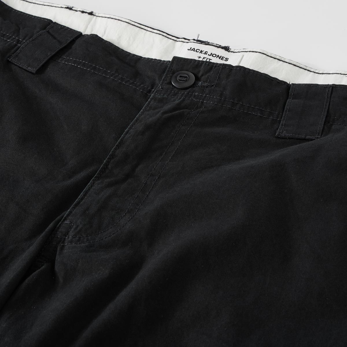 Jack&Jones Cargo-Shorts aus reiner Baumwolle schwarz