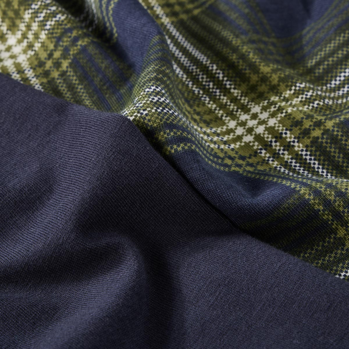 Ceceba Kurzer Schlafanzug mit Serafinokragen grün