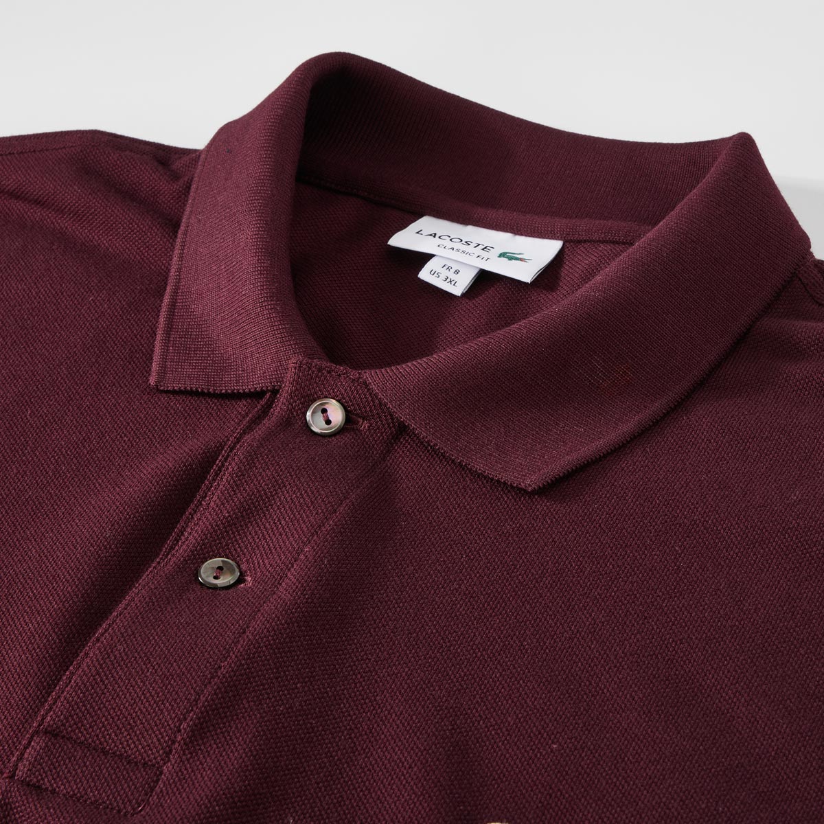 LACOSTE Poloshirt aus Baumwoll-Piqué dunkelrot